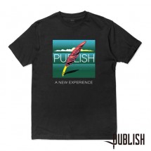 【PUBLISH BRAND/パブリッシュブランド】A NEW EXPERIENCE Tシャツ / BLACK ブラック 黒|Tシャツ|PUBLISH BRAND