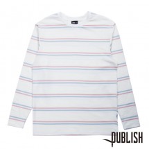 【PUBLISH BRAND/パブリッシュブランド】DALE  カットソー / WHITE ホワイト 白|長袖Tシャツ|PUBLISH BRAND