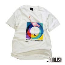 【PUBLISH BRAND/パブリッシュブランド】FLAMINGO TEE Tシャツ / WHITE ホワイト 白|Tシャツ|PUBLISH BRAND
