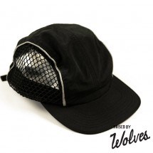 【RAISED BY WOLVES/レイズドバイウルブス】TRIDENT 4 PANEL CAP ストラップバックキャップ / BLACK ブラック 黒|帽子|Raised by Wolves