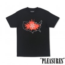 【PLEASURES/プレジャーズ】PANIC T-SHIRT Tシャツ / BLACK ブラック 黒|Tシャツ|PLEASURES