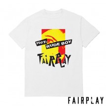【FAIRPLAY BRAND/フェアプレイブランド】RUDE BOY Tシャツ / WHITE ホワイト 白|Tシャツ|Fairplay Brand