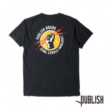 【PUBLISH BRAND/パブリッシュブランド】LIGHTNING Tシャツ / BLACK ブラック 黒|Tシャツ|PUBLISH BRAND