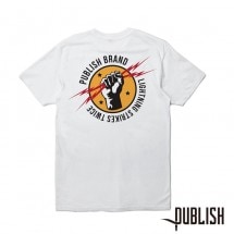 【PUBLISH BRAND/パブリッシュブランド】LIGHTNING Tシャツ / WHITE ホワイト 白|Tシャツ|PUBLISH BRAND