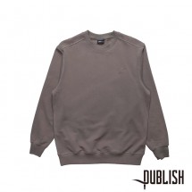 【PUBLISH BRAND/パブリッシュブランド】INDEX CREW FLEECE クルースウェット / OLIVE オリーブ|スウェット|PUBLISH BRAND
