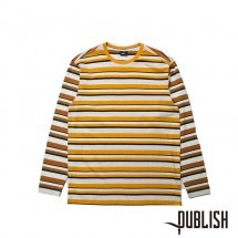 【PUBLISH BRAND/パブリッシュブランド】SWITCH カットソー / GOLD ゴールド イエロー|長袖Tシャツ|PUBLISH BRAND