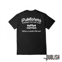 【PUBLISH BRAND/パブリッシュブランド】CAR CLUB Tシャツ / BLACK ブラック 黒|Tシャツ|PUBLISH BRAND