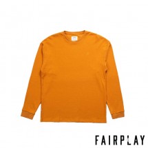 【FAIRPLAY BRAND/フェアプレイブランド】PHIL クルーネックシャツ / ORANGE オレンジ|長袖Tシャツ|Fairplay Brand