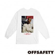【OFF SAFETY/オフセーフティー】MAD DOG LS ロングTシャツ / WHITE ホワイト 白|長袖Tシャツ|OFF SAFETY