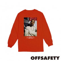 【OFF SAFETY/オフセーフティー】MAD DOG LS ロングTシャツ / RED レッド 赤|長袖Tシャツ|OFF SAFETY