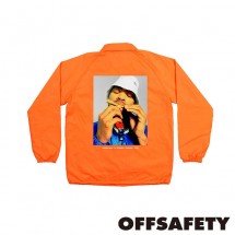 【OFF SAFETY/オフセーフティー】HOW HIGH COACH JACKET コーチジャケット / ORANGE オレンジ|アウター|OFF SAFETY