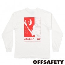 OFF SAFETY/եեƥAALIYAH NAILS DID L/S TEE T / WHITE ۥ磻 