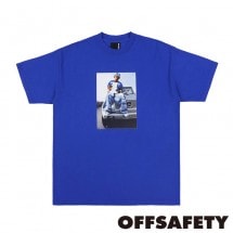 【OFF SAFETY/オフセーフティー】WEEZY WAGON TEE Tシャツ / BLUE ブルー 青|Tシャツ|OFF SAFETY