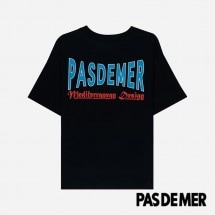 【PAS DE MER/パドゥメ】MED. DESIGN OVERSIZE T-SHIRT Tシャツ / BLACK ブラック 黒|Tシャツ|Pas De Mer
