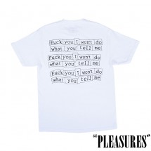 【PLEASURES/プレジャーズ】SURRENDER T-SHIRT Tシャツ / WHITE ホワイト 白|Tシャツ|PLEASURES