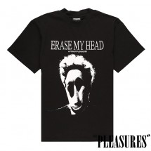 【PLEASURES/プレジャーズ】ERASE MY HEAD PREMIUM T-SHIRT カットソーTシャツ / BLACK ブラック 黒|Tシャツ|PLEASURES
