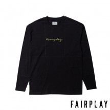 【FAIRPLAY BRAND/フェアプレイブランド】JAVEN 長袖カットソー / BLACK ブラック 黒|長袖Tシャツ|Fairplay Brand