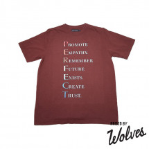 【RAISED BY WOLVES/レイズドバイウルブス】PERFECT TEE Tシャツ / OXBLOOD オックスブラッド 茶色|Tシャツ|Raised by Wolves