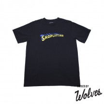 【RAISED BY WOLVES/レイズドバイウルブス】SHOPLIFTING TEE Tシャツ / BLACK ブラック 黒|Tシャツ|Raised by Wolves