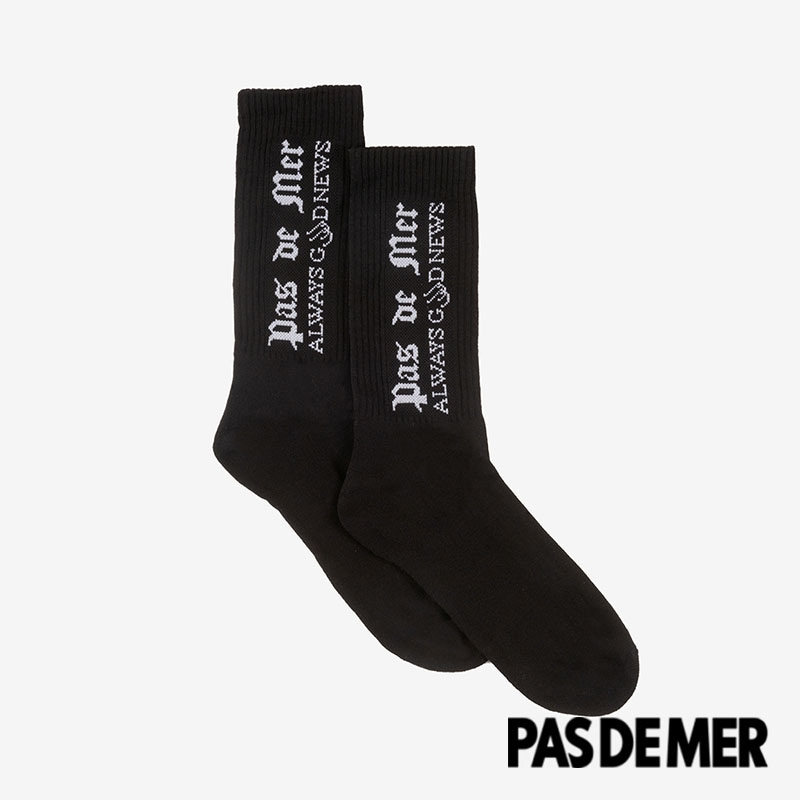 【PAS DE MER/パドゥメ】GOOD NEWS SOCKS ソックス / BLACK ブラック 黒 | Pas De Mer,その他 ...