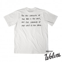【RAISED BY WOLVES/レイズドバイウルブス】STRENGTH TEE Tシャツ / WHITE ホワイト 白|Tシャツ|Raised by Wolves