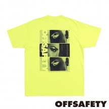 OFF SAFETY/եեƥAALIYAH EYES TEE T / SAFETY YELLOW