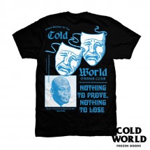 【COLD WORLD FROZEN GOODS/コールドワールドフローズングッズ】DRAMA CLUB T-SHIRT Ｔシャツ / BLACK ブラック 黒|Tシャツ|COLD WORLD FRO