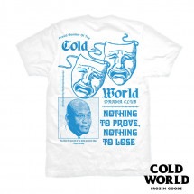 【COLD WORLD FROZEN GOODS/コールドワールドフローズングッズ】DRAMA CLUB T-SHIRT Ｔシャツ / WHITE ホワイト 白|Tシャツ|COLD WORLD FRO