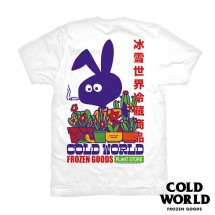【COLD WORLD FROZEN GOODS/コールドワールドフローズングッズ】INDUSTRY PLANT T-SHIRT Ｔシャツ / WHITE ホワイト 白|Tシャツ|COLD WORLD
