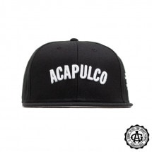 【ACAPULCO GOLD/アカプルコ ゴールド】STANDARD 6 PANEL SNAPBACK 6パネルキャップ / BLACK|帽子|ACAPULCO GOLD