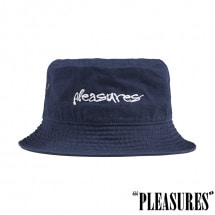 【PLEASURES/プレジャーズ】HYDE LOGO BUCKET HAT バケットハット / NAVY|帽子|PLEASURES