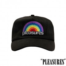 【PLEASURES/プレジャーズ】GOOD TIME UNCONSTRUCTED HAT キャップ / BLACK|帽子|PLEASURES