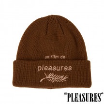 【PLEASURES/プレジャーズ】FILM BEANIE ニット帽 / BROWN ブラウン|帽子|PLEASURES