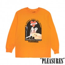 【PLEASURES/プレジャーズ】LOVEBIRDS LONG SLEEVE 長袖Tシャツ / ORANGE オレンジ|長袖Tシャツ|PLEASURES