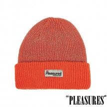 【PLEASURES/プレジャーズ】INNOVATION REFLECTIVE BEANIE ニット帽 / ORANGE オレンジ|帽子|PLEASURES