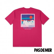 【PAS DE MER/パドゥメ】MOUNTAINS T-SHIRT Tシャツ / FUCSIA ピンク|Tシャツ|Pas De Mer