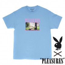 【PLEASURES/プレジャーズ×PLAYBOY/プレイボーイ】SWING T-SHIRT Tシャツ / CAROLINA BLUE ブルー|Tシャツ|PLEASURES