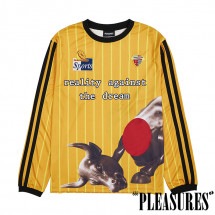 PLEASURES/ץ쥸㡼AGAINST JERSEY 㡼 / GOLD ɥ