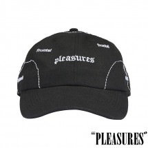 【PLEASURES/プレジャーズ】THINK 6 PANEL HAT 6パネルキャップ / BLACK ブラック|帽子|PLEASURES