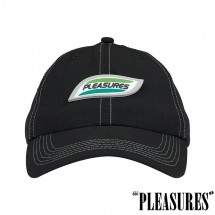 【PLEASURES/プレジャーズ】PAINLESS NYLON HAT ナイロンキャップ / BLACK ブラック|帽子|PLEASURES