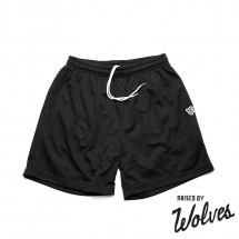 RAISED BY WOLVES/쥤ɥХ֥DOUBLE MESH SHORTS 硼ȥѥ / BLACK ֥å 