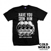【COLD WORLD FROZEN GOODS/コールドワールドフローズングッズ】WANTED TEE Tシャツ / BLACK ブラック 黒|Tシャツ|COLD WORLD FROZEN GOOD