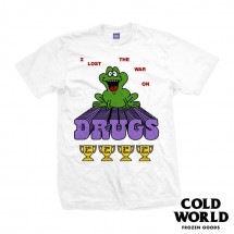 【COLD WORLD FROZEN GOODS/コールドワールドフローズングッズ】DRUG WAR TEE  Tシャツ / WHITE ホワイト 白|Tシャツ|COLD WORLD FROZEN G