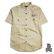【DISSIZIT/ディスイズイット】NEO SAFARI PATCH SS SHIRT 半袖シャツ / KHAKI カーキ|半袖シャツ|DISSIZIT