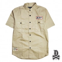 DISSIZIT/ǥåȡNEO SAFARI PATCH SS SHIRT Ⱦµ / KHAKI 