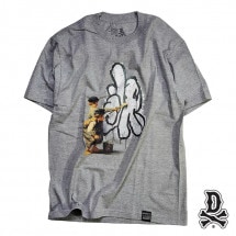 DISSIZIT/ǥåȡLA HAND TEE T / GREY 졼