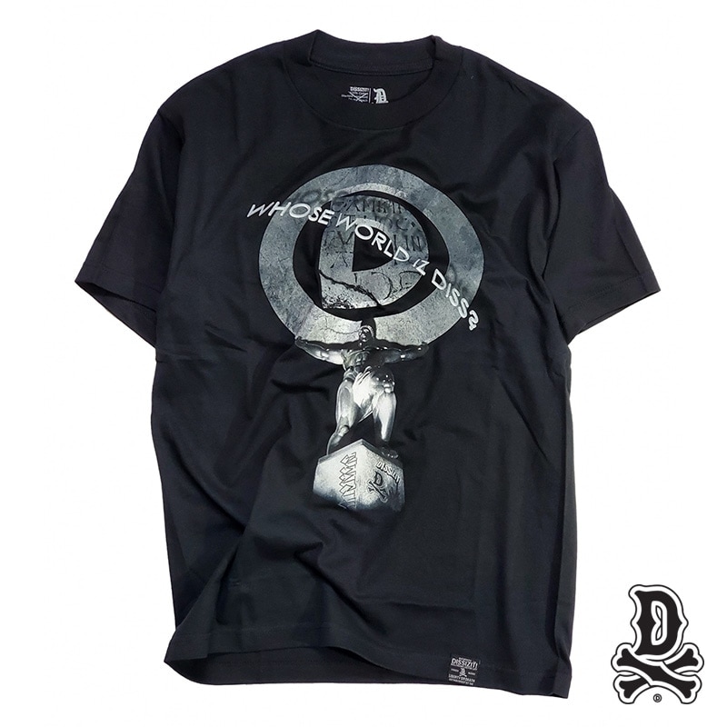 【DISSIZIT/ディスイズイット】WHOSE WORLD TEE Tシャツ / BLACK ブラック DISSIZIT,Tシャツ