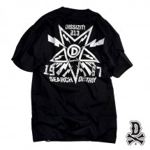 【DISSIZIT/ディスイズイット】SEARCH AND DESTROY TEE Tシャツ / BLACK ブラック|Tシャツ|DISSIZIT