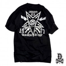 DISSIZIT/ǥåȡSEARCH AND DESTROY TEE T / BLACK ֥å