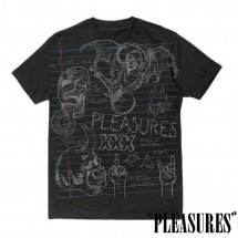 【PLEASURES/プレジャーズ】HOMEWORK T-SHIRT Tシャツ / BLACK ブラック 黒|Tシャツ|PLEASURES